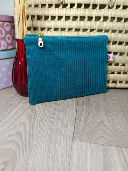 Pochettes velours zippées