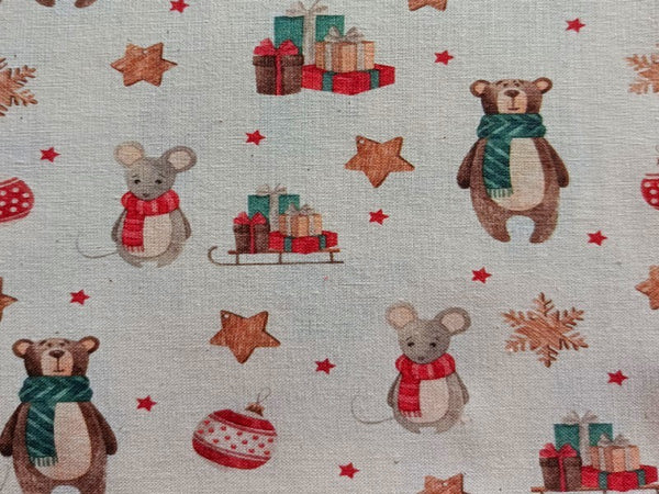 Bottes de Noël - Tissu imprimé au choix - Fourrure rouge ou blanc- Personnalisées avec du flex