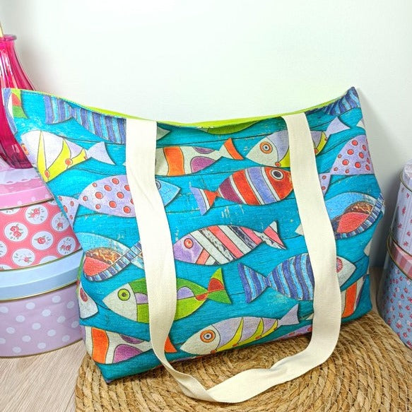 Tote bag cabas- Poissons