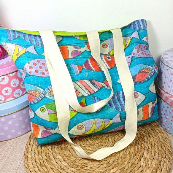 Tote bag cabas- Poissons