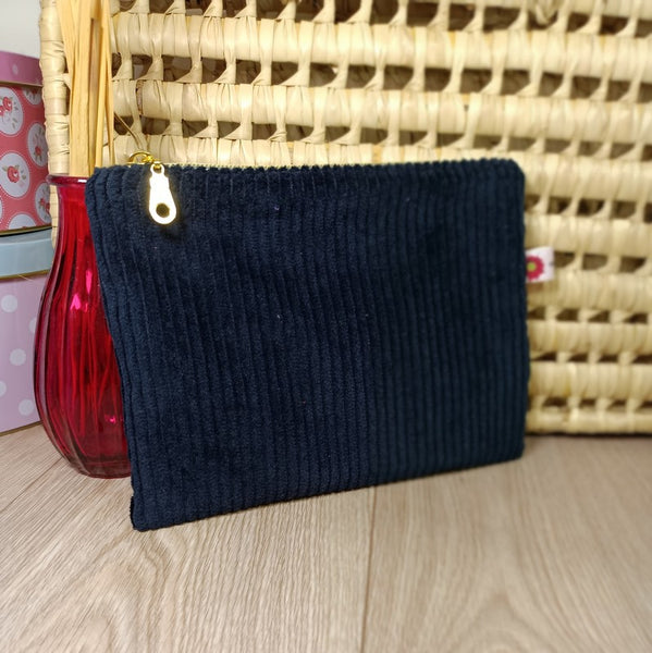 Pochettes velours zippées