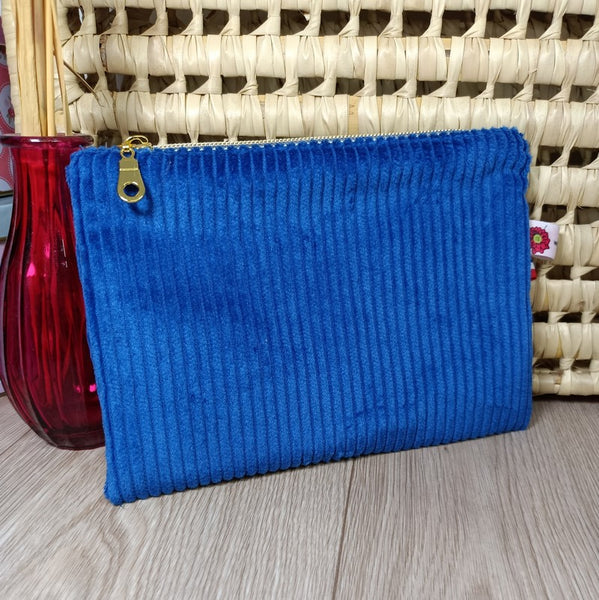 Pochettes velours zippées