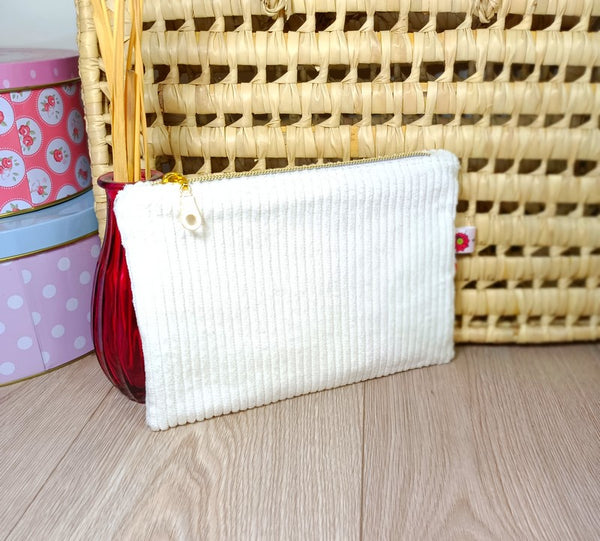 Pochettes velours zippées