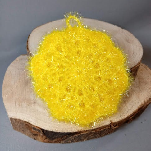 Eponge lavable tawashi - crocheté à la main avec fil spécial lavage 60°