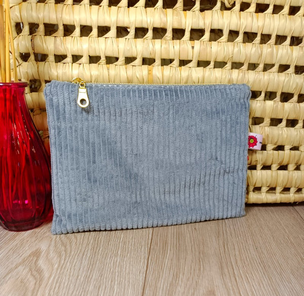 Pochettes velours zippées