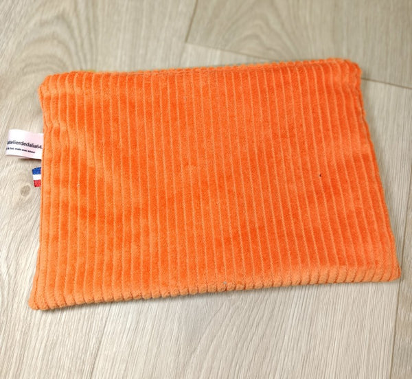 Pochettes velours zippées