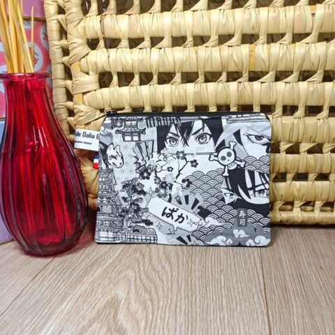 Porte-monnaie ou mini pochette zippée - Manga