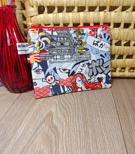 Porte-monnaie ou mini pochette zippée - Manga