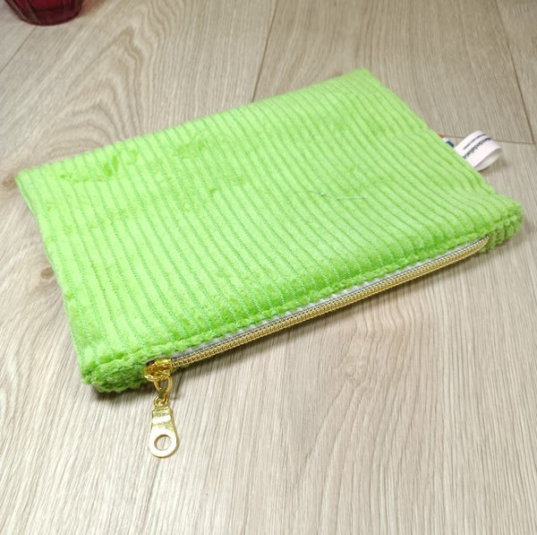 Pochettes velours zippées